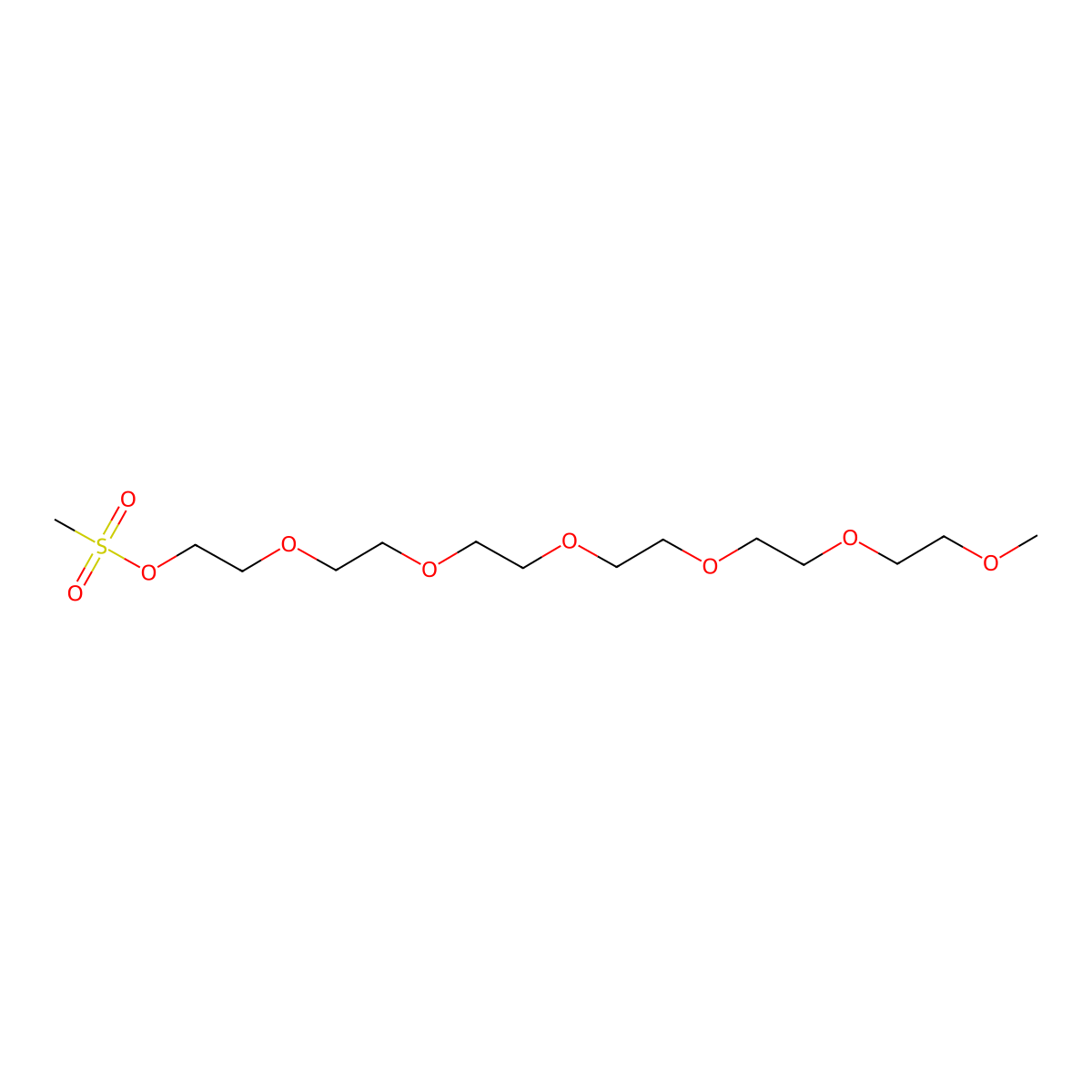 2,5,8,11,14,17-Hexaoxa-19-nonadecanyl Methanesulfonate molecular structure, CAS 130955-39-4