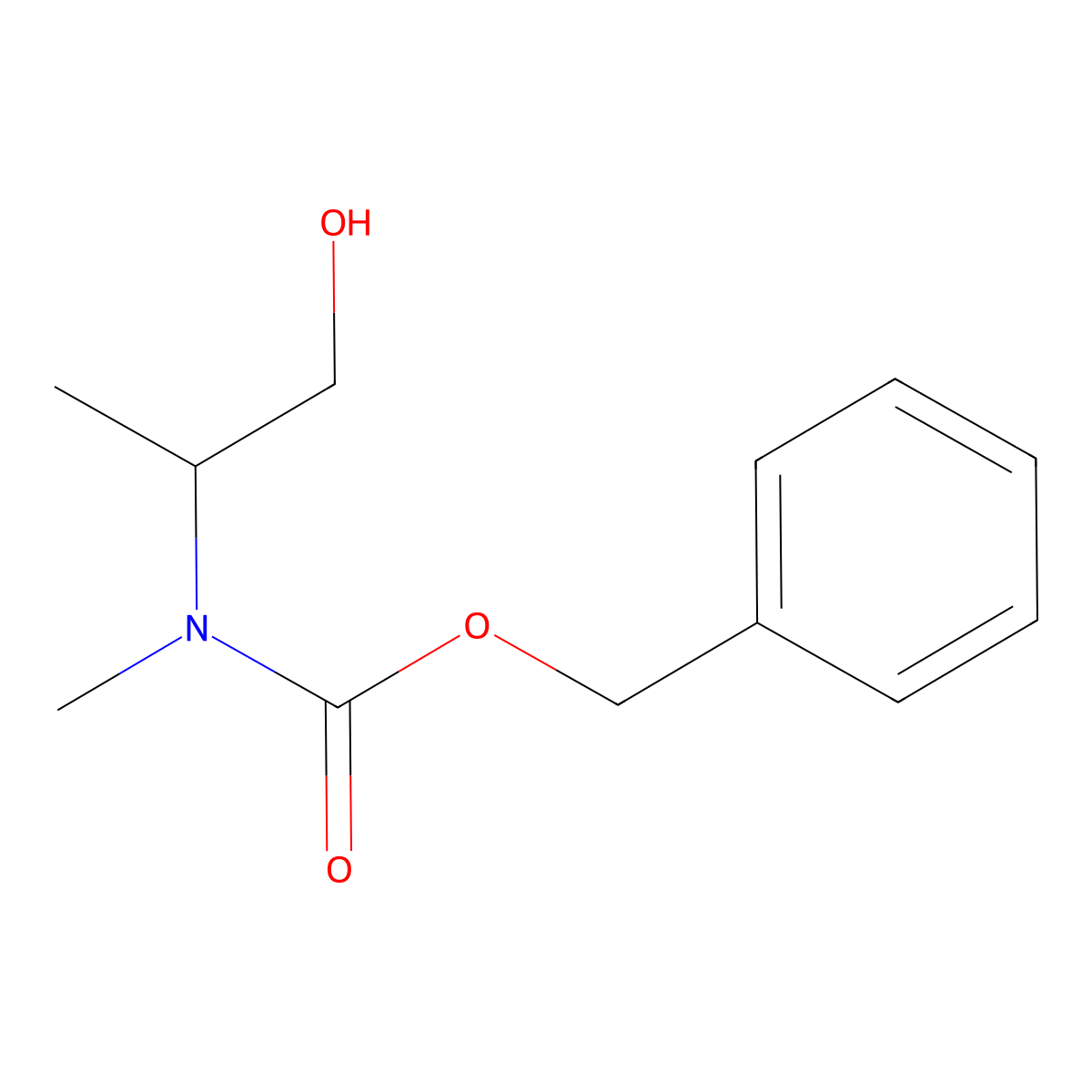 benzyl N-[(2S)-1-hydroxypropan-2-yl]-N-methylcarbamate molecular structure, CAS 1309563-19-6