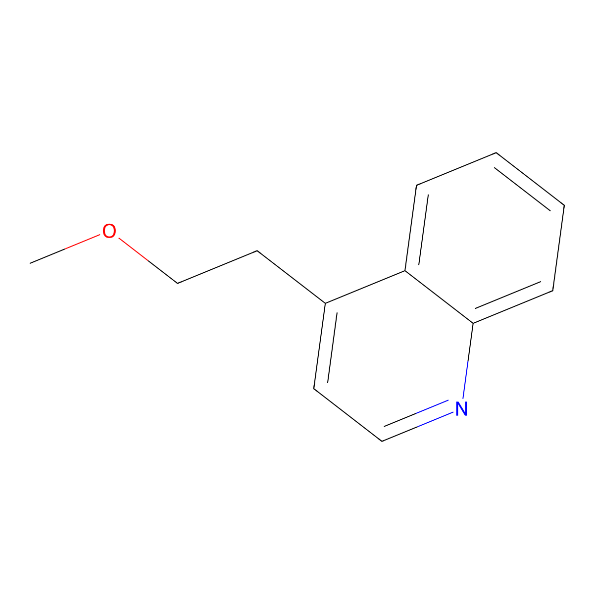 4-(2-Methoxyethyl)quinoline molecular structure, CAS 1309579-41-6