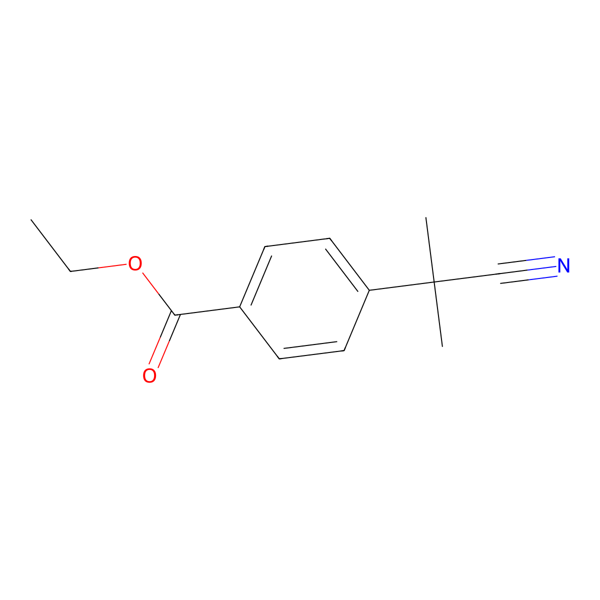Ethyl 4-(2-Cyano-2-propyl)benzoate molecular structure, CAS 1309580-85-5