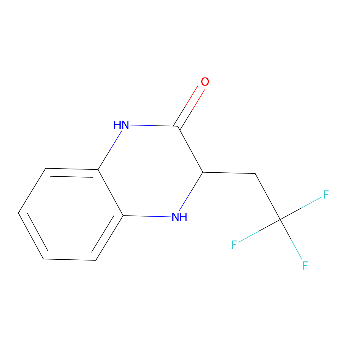 3-(2,2,2-Trifluoroethyl)-1,2,3,4-tetrahydroquinoxalin-2-one molecular structure, CAS 1309602-02-5