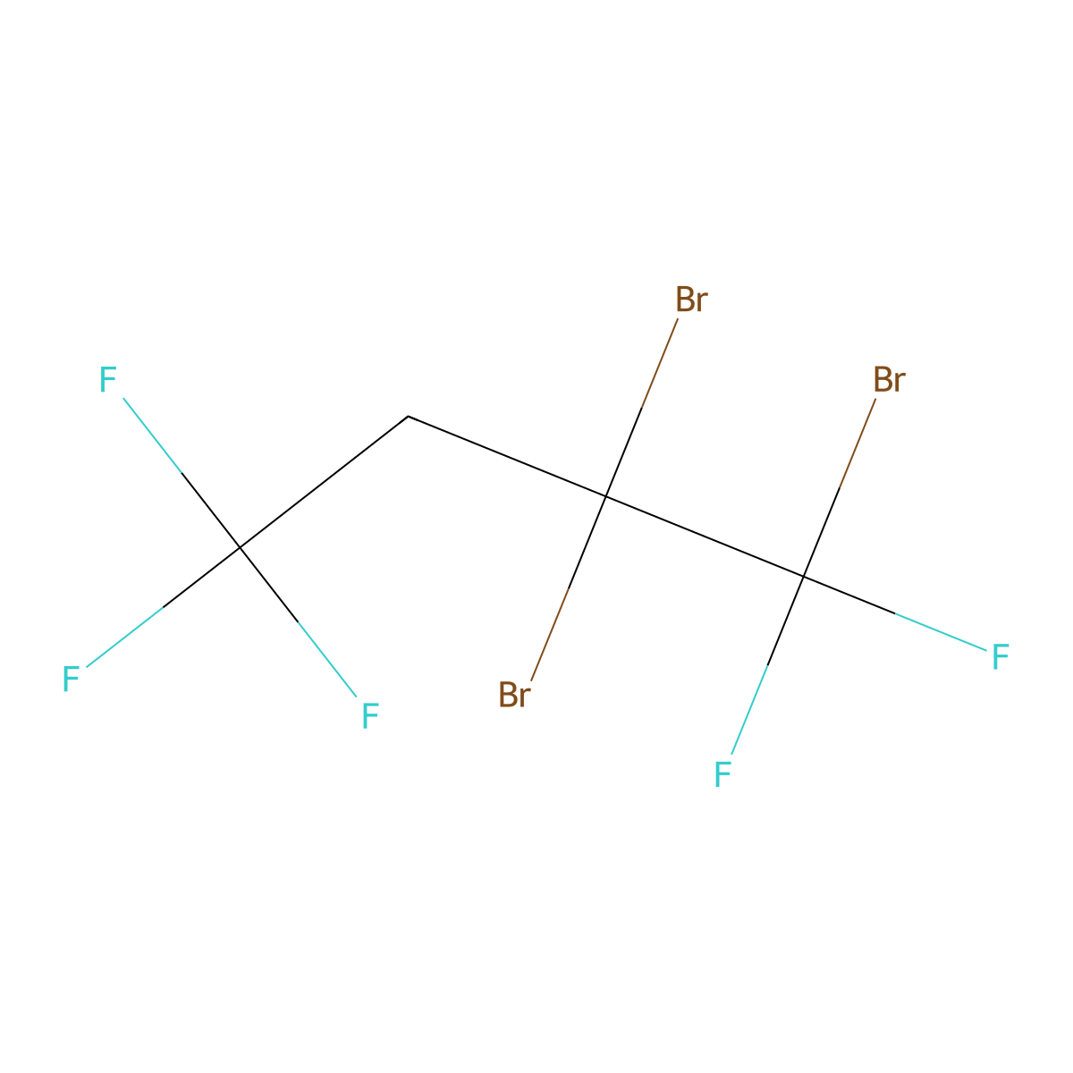 1,2,2-Tribromo-1,1,4,4,4-pentafluorobutane molecular structure, CAS 1309602-10-5