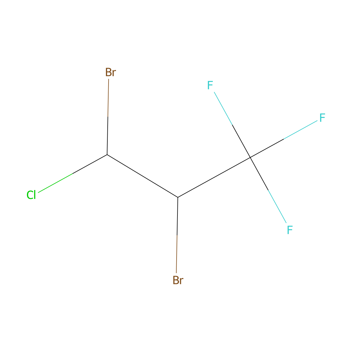 2,3-Dibromo-3-chloro-1,1,1-trifluoropropane molecular structure, CAS 1309602-11-6