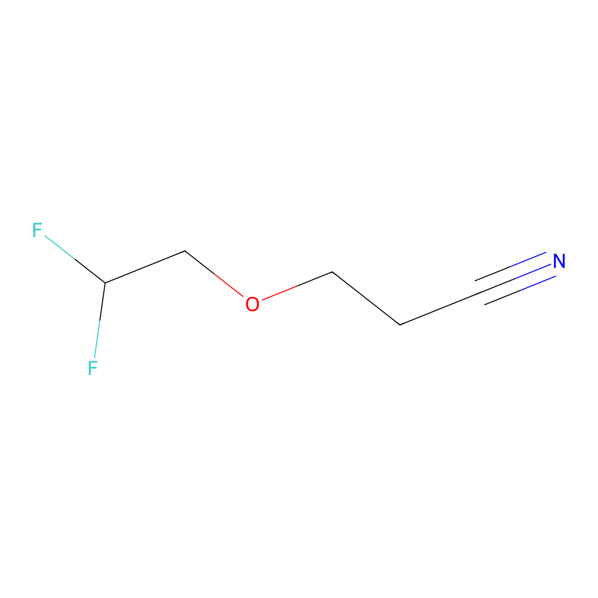 3-(2,2-Difluoroethoxy)propanenitrile molecular structure, CAS 1309602-19-4
