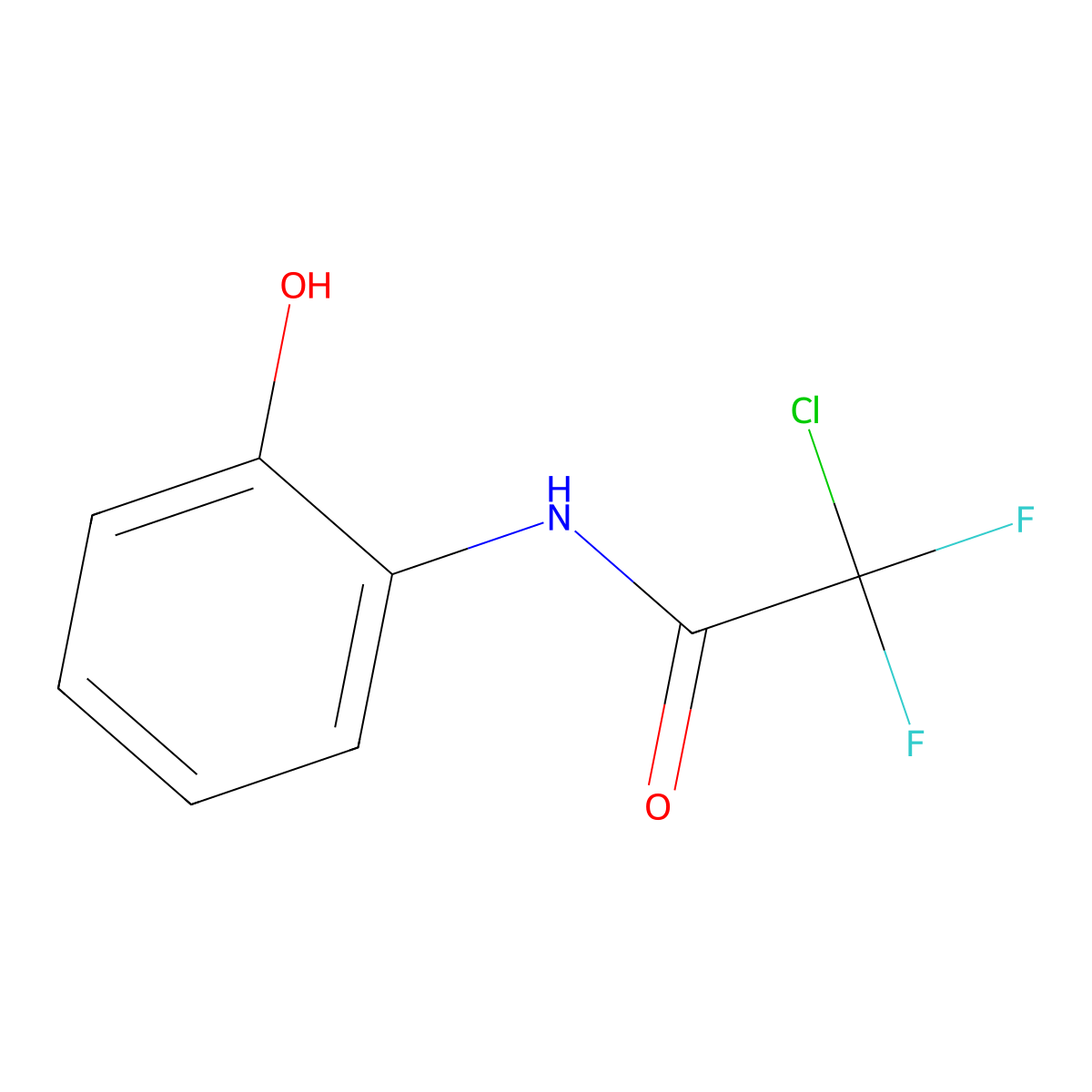 2-Chloro-2,2-difluoro-N-(2-hydroxyphenyl)acetamide molecular structure, CAS 1309602-47-8