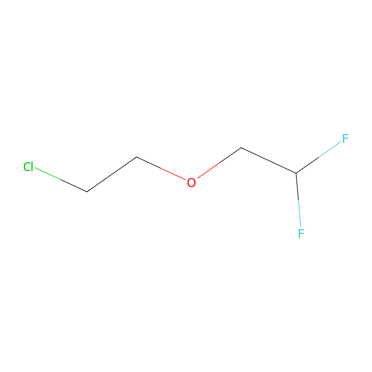 5-Chloro-1,1-difluoro-3-oxapentane molecular structure, CAS 1309602-55-8