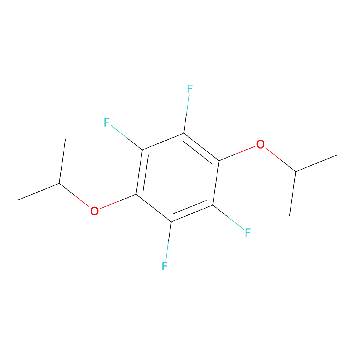 1,4-Diisopropoxytetrafluorobenzene molecular structure, CAS 1309602-61-6