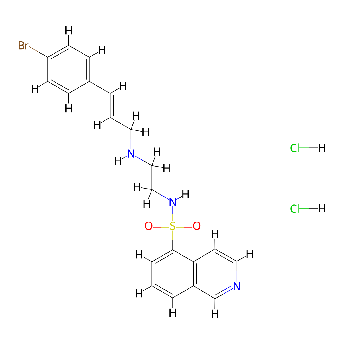 H-89 Dihydrochloride molecular structure, CAS 130964-39-5