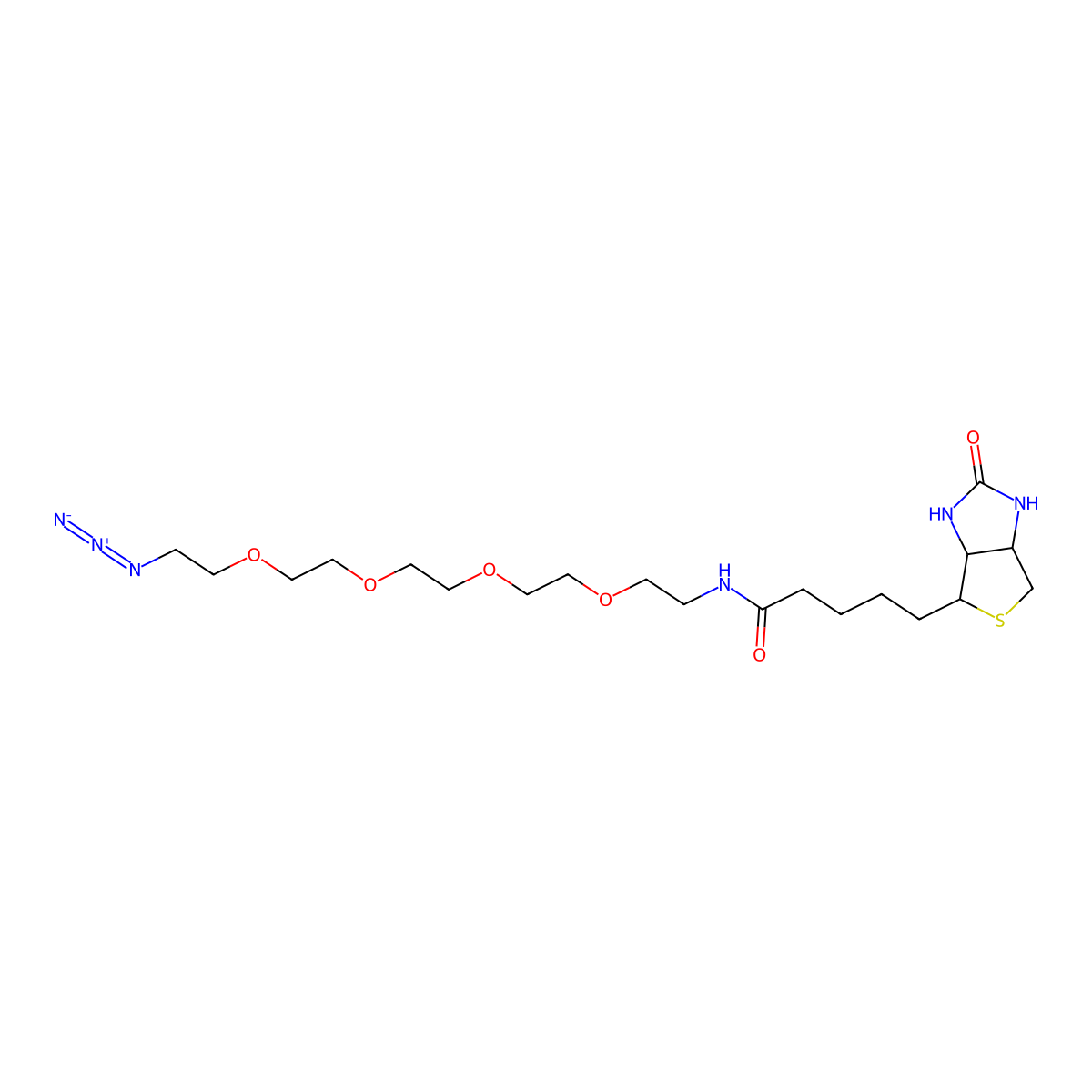 Biotin-PEG4-Azide molecular structure, CAS 1309649-57-7