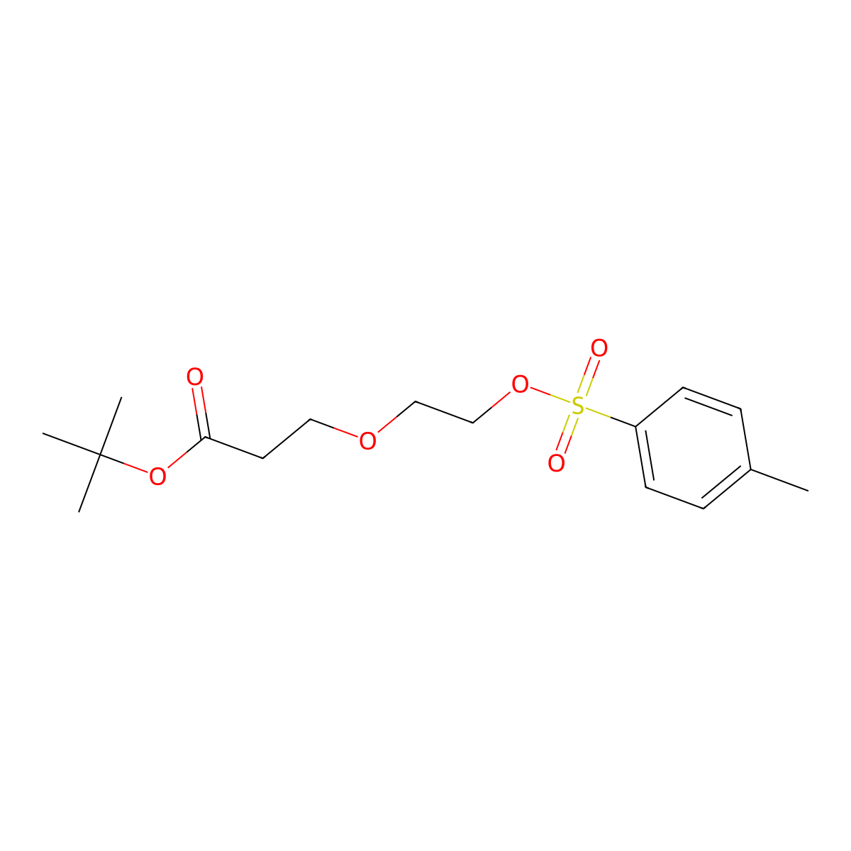 Tos-PEG2-t-butyl ester molecular structure, CAS 1309666-78-1
