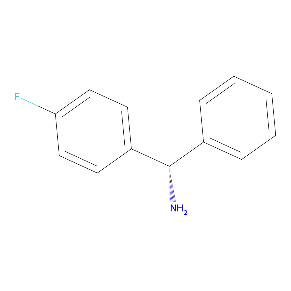 (s)-(4-Fluorophenyl)(phenyl)methanamine molecular structure, CAS 1309674-17-6