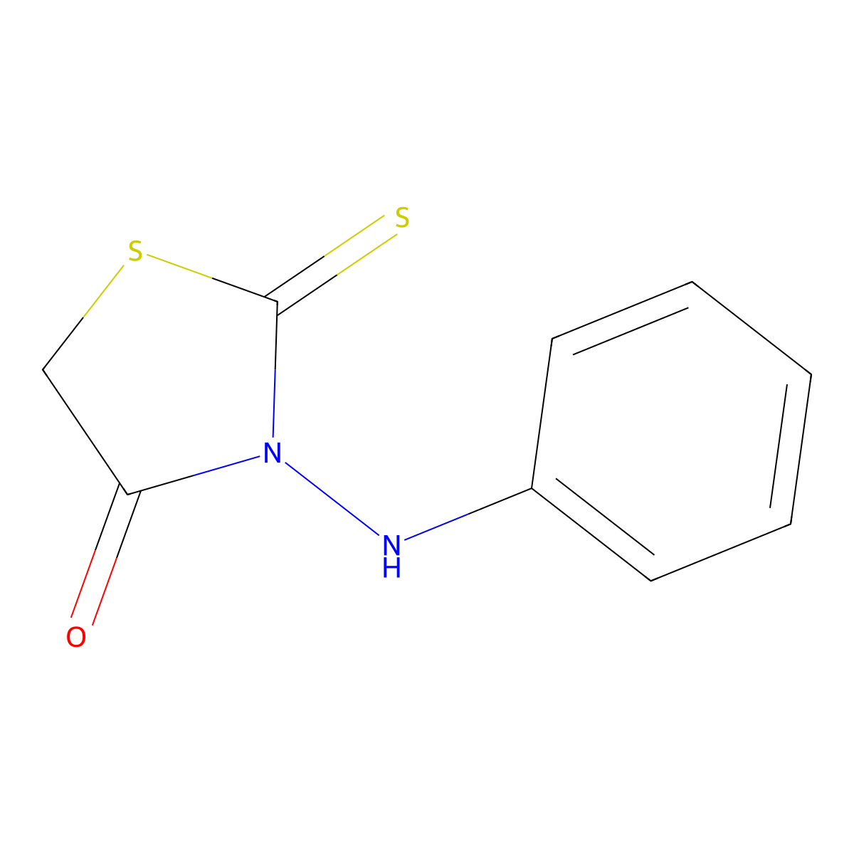 3-Anilinorhodanine molecular structure, CAS 13097-10-4