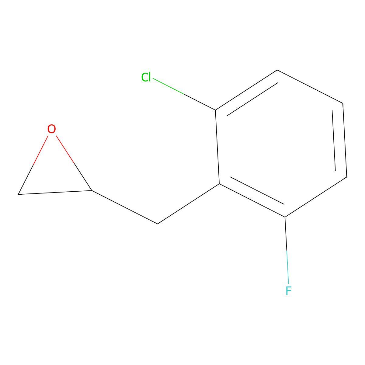 2-[(2-Chloro-6-fluorophenyl)methyl]oxirane molecular structure, CAS 1309766-05-9