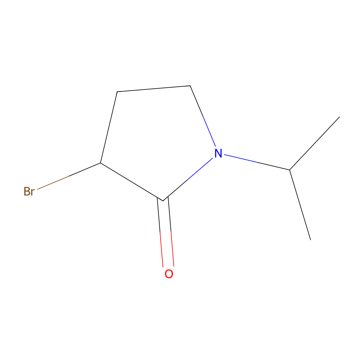 3-Bromo-1-(propan-2-yl)pyrrolidin-2-one molecular structure, CAS 1309794-09-9