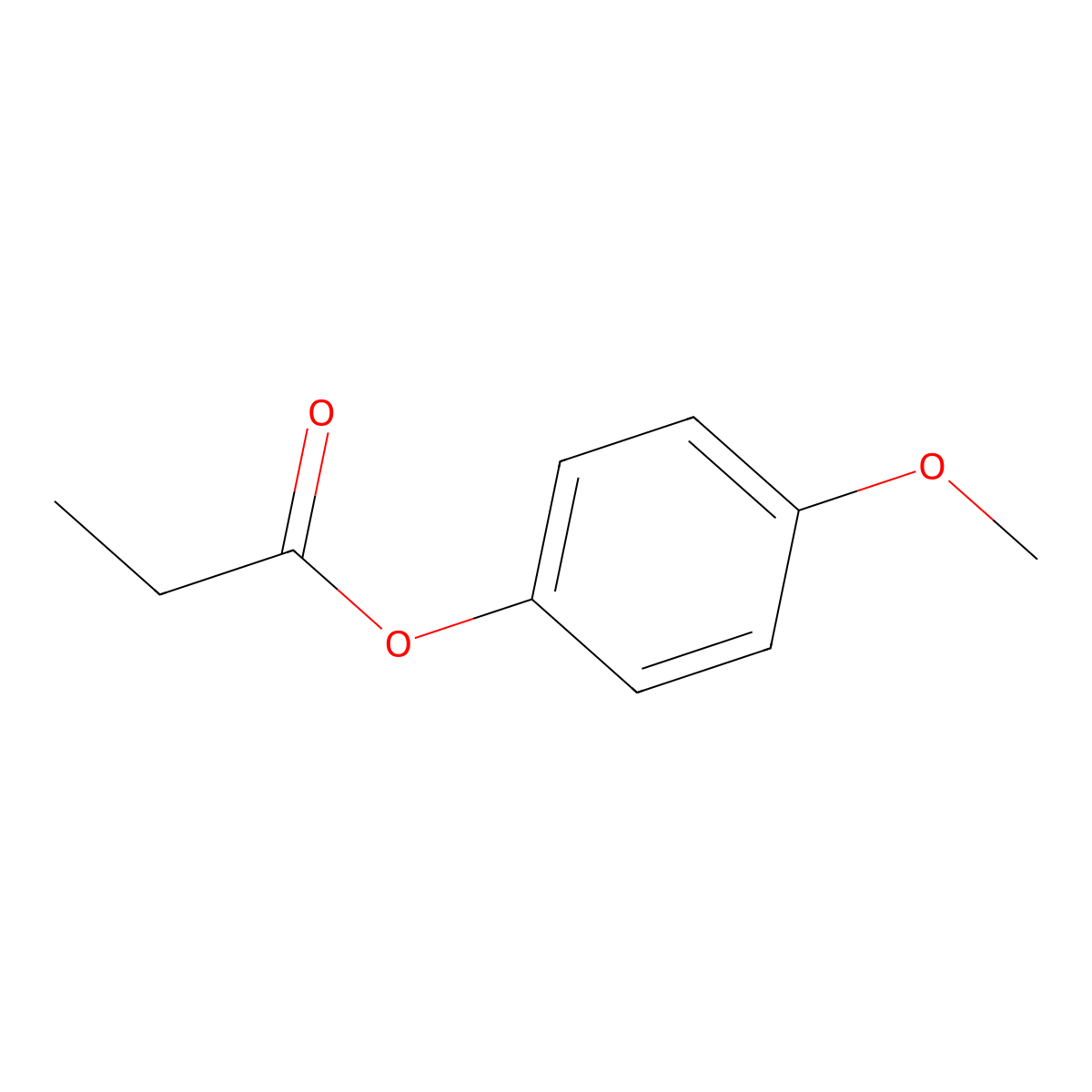 (4-Methoxyphenyl) propanoate molecular structure, CAS 13098-94-7