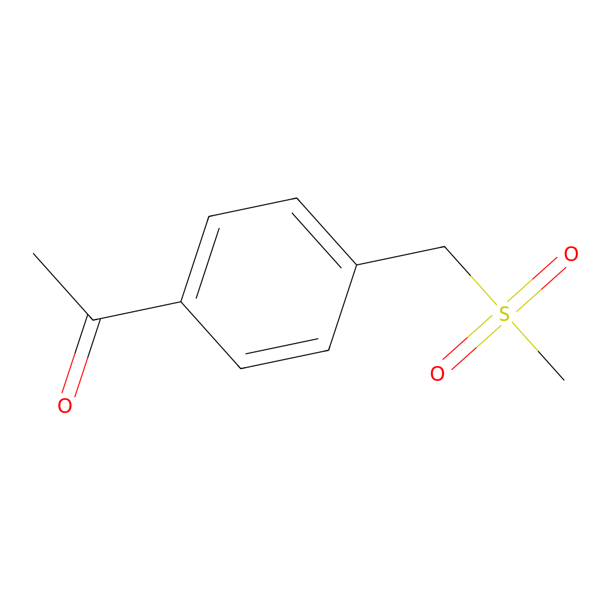 1-[4-(Methanesulfonylmethyl)phenyl]ethanone molecular structure, CAS 1309803-50-6