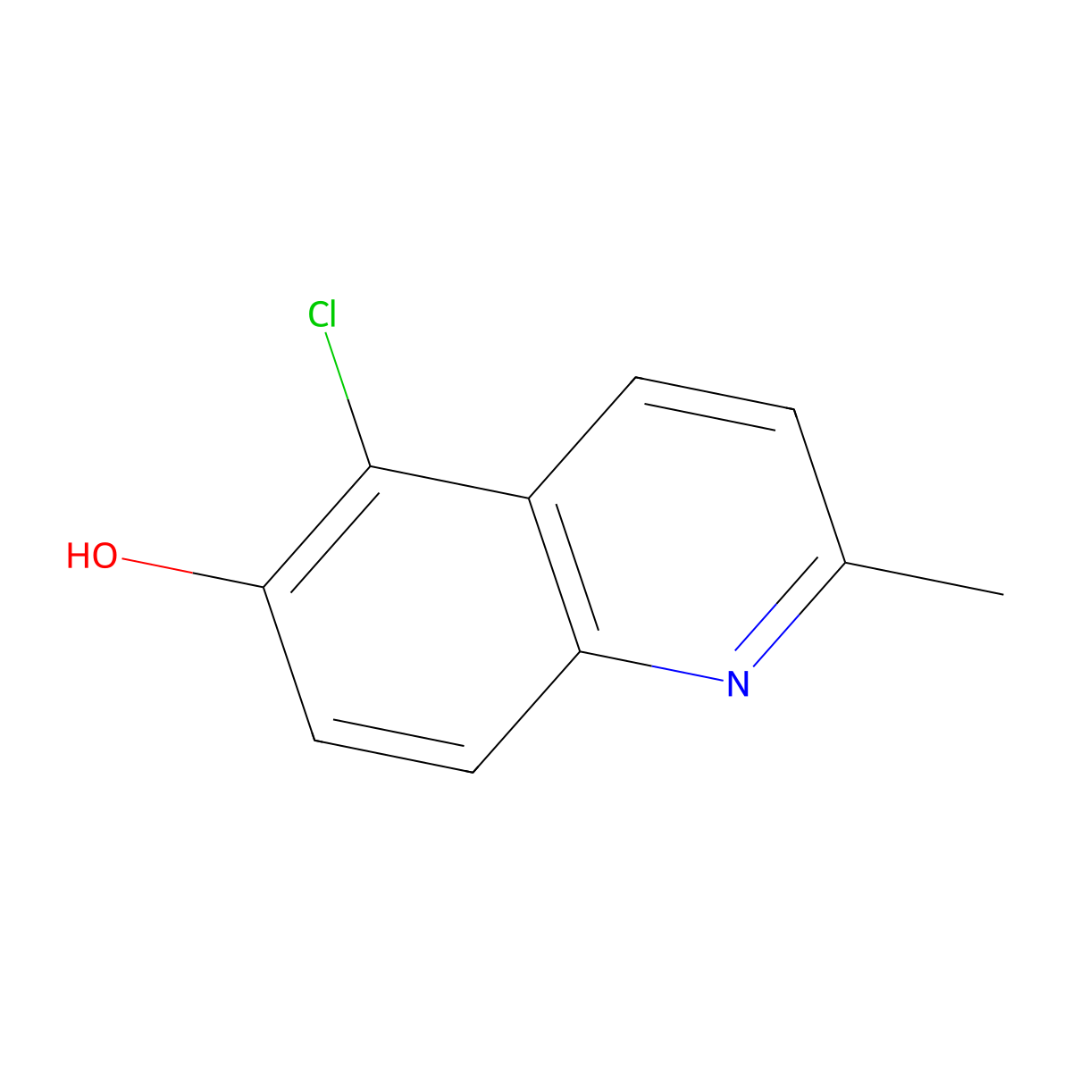 5-Chloro-2-methylquinolin-6-ol molecular structure, CAS 1309854-03-2