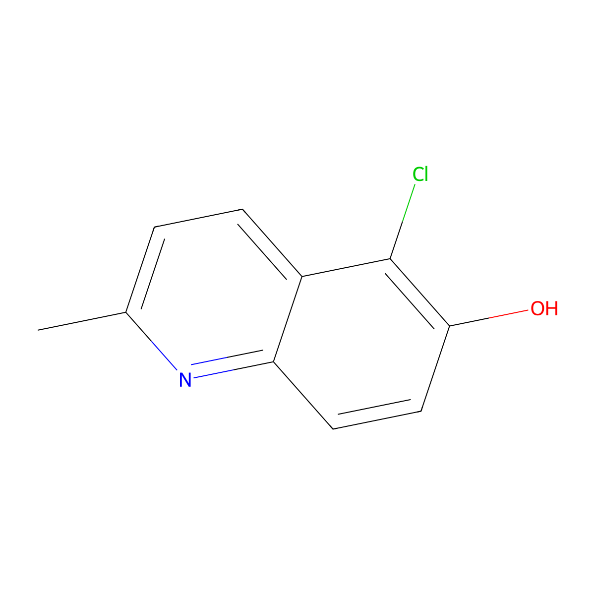 5-Chloro-2-methylquinolin-6-ol molecular structure, CAS 1309854-03-2