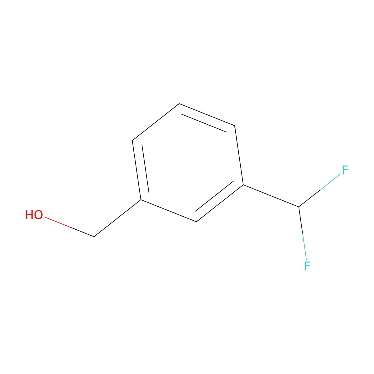 (3-(Difluoromethyl)phenyl)methanol molecular structure, CAS 1309875-03-3