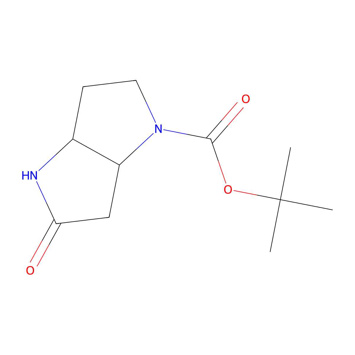 5-Oxo-hexahydro-pyrrolo[3,2-b]pyrrole-1-carboxylic acid tert-butyl ester molecular structure, CAS 1309879-82-0