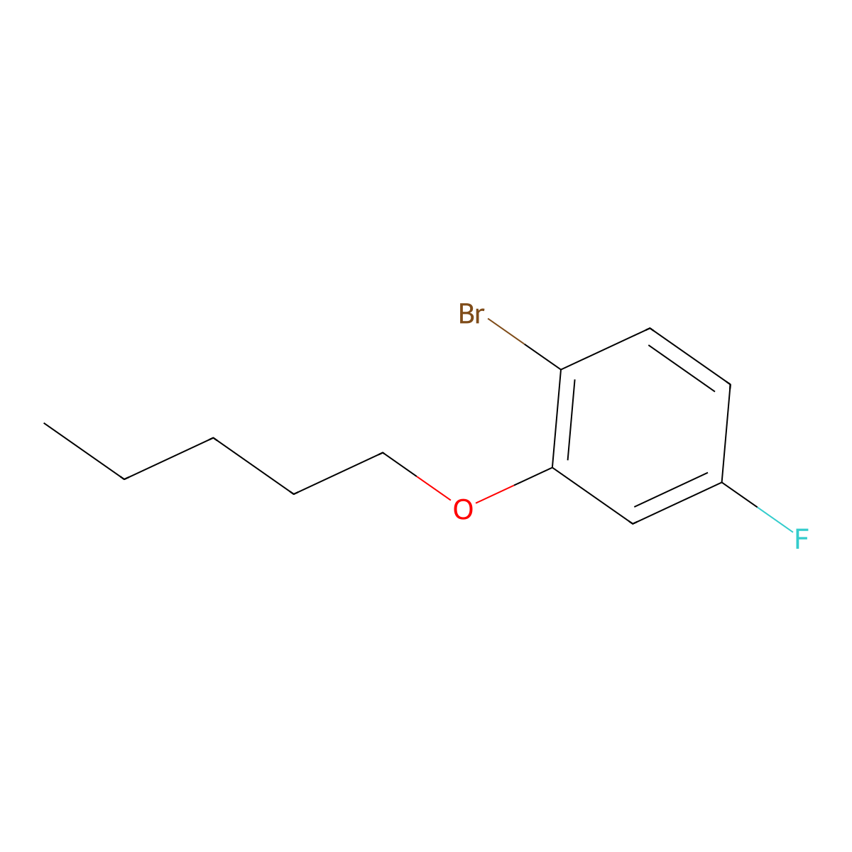 1-Bromo-4-fluoro-2-n-pentyloxybenzene molecular structure, CAS 1309932-73-7