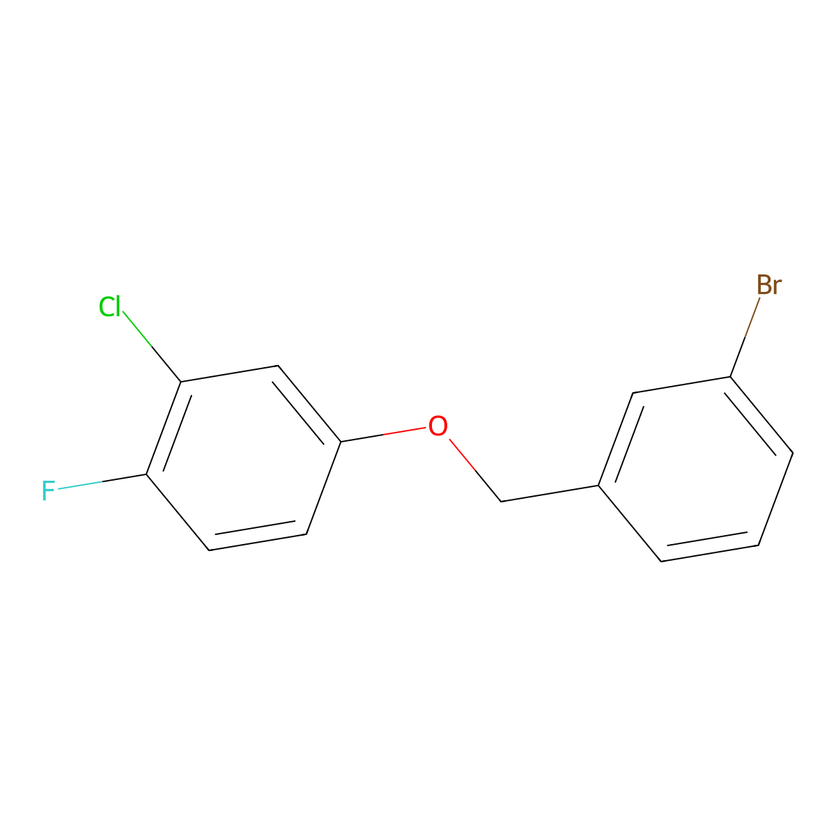 3-Bromobenzyl-(3-chloro-4-fluorophenyl)ether molecular structure, CAS 1309932-78-2
