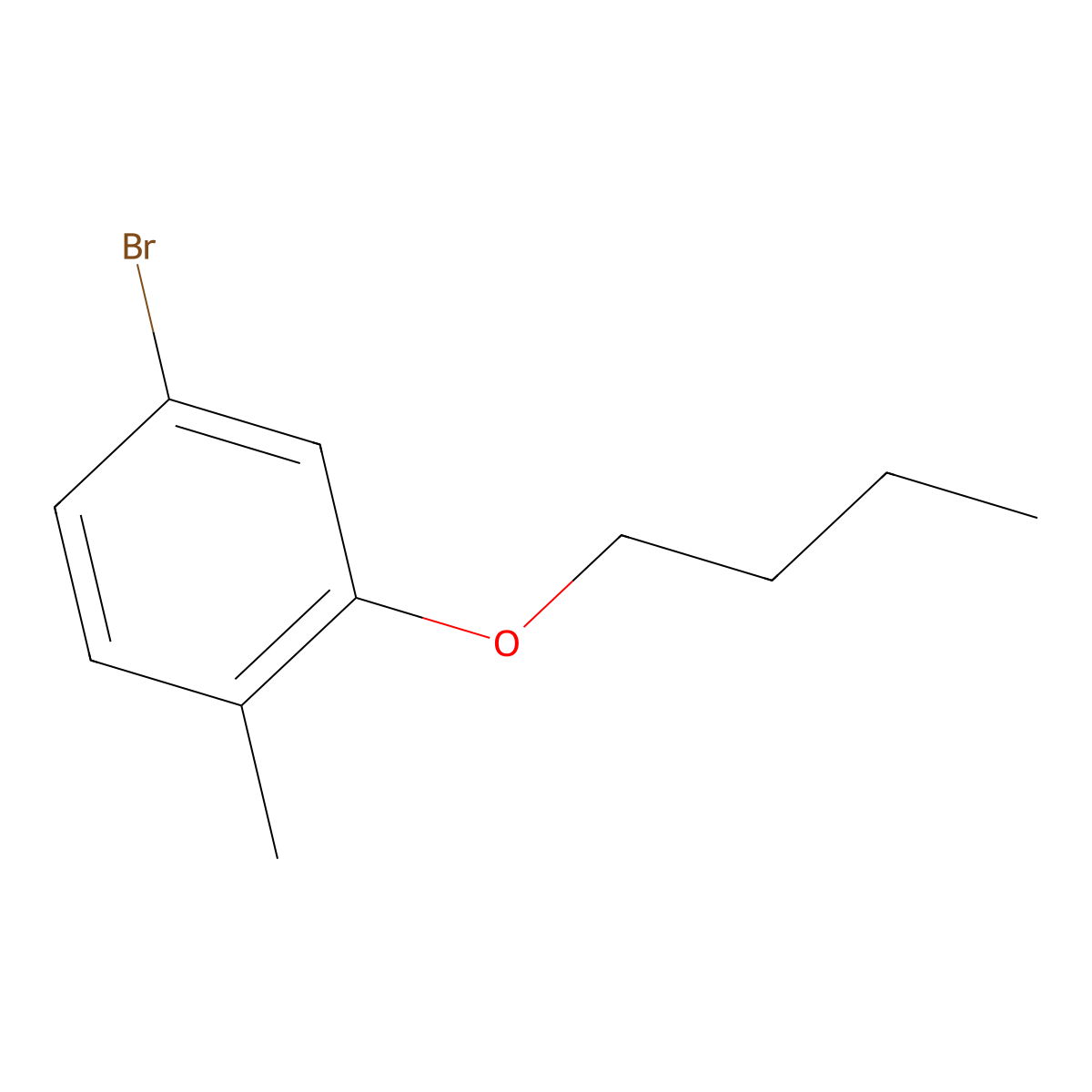 1-Bromo-3-n-butyloxy-4-methylbenzene molecular structure, CAS 1309932-80-6