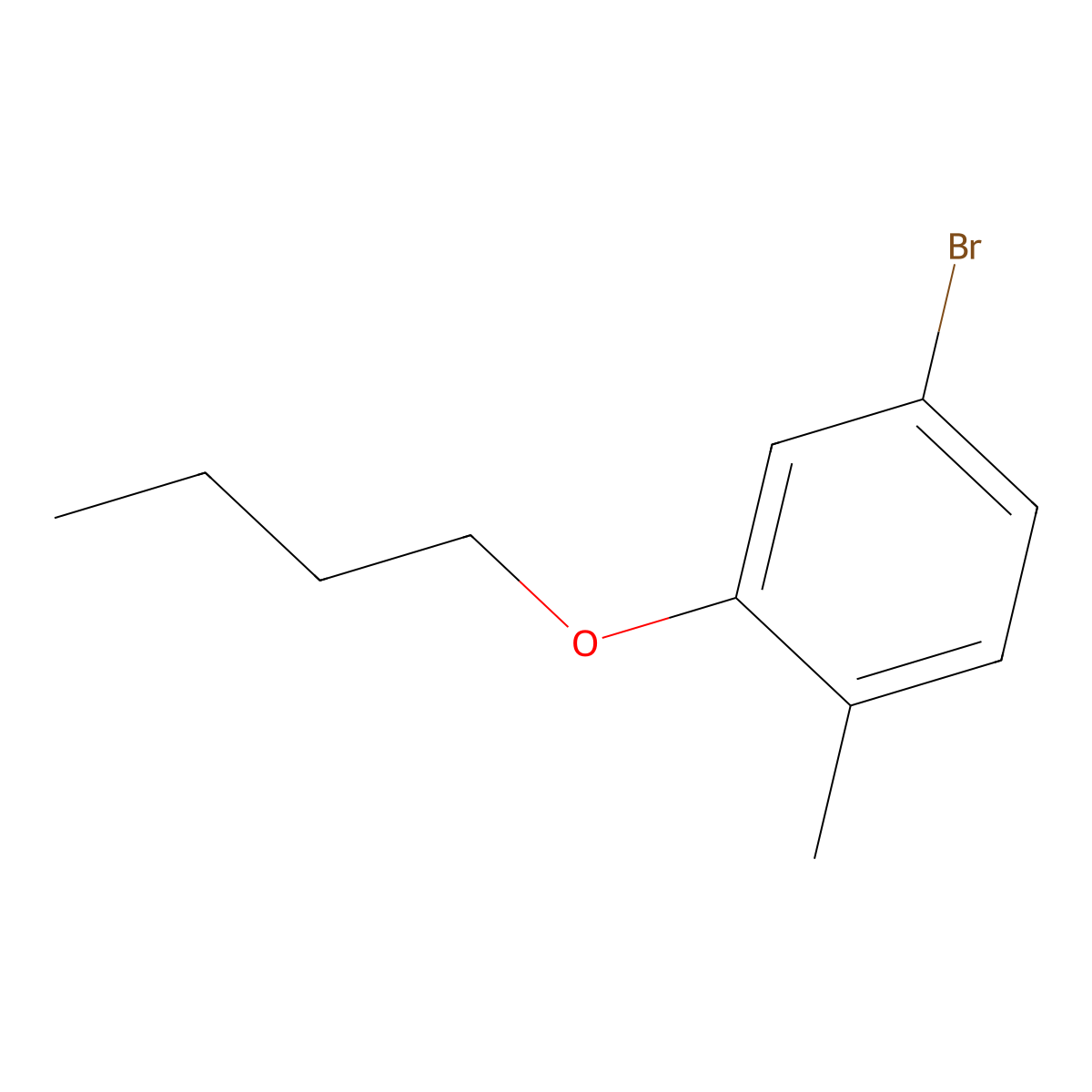1-Bromo-3-n-butyloxy-4-methylbenzene molecular structure, CAS 1309932-80-6
