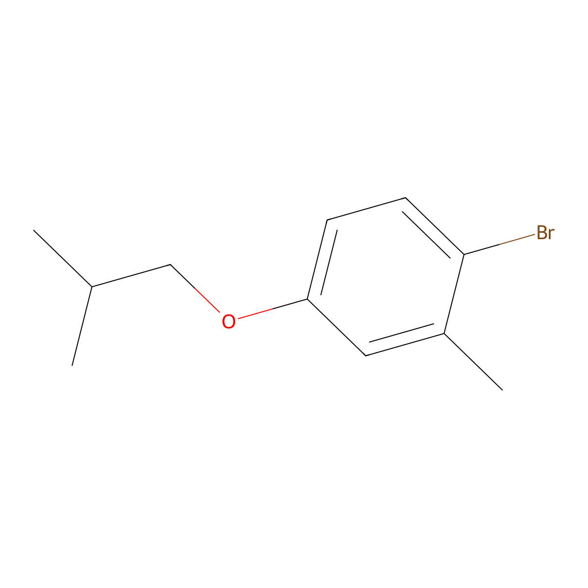1-Bromo-4-iso-butyloxy-2-methylbenzene molecular structure, CAS 1309932-83-9