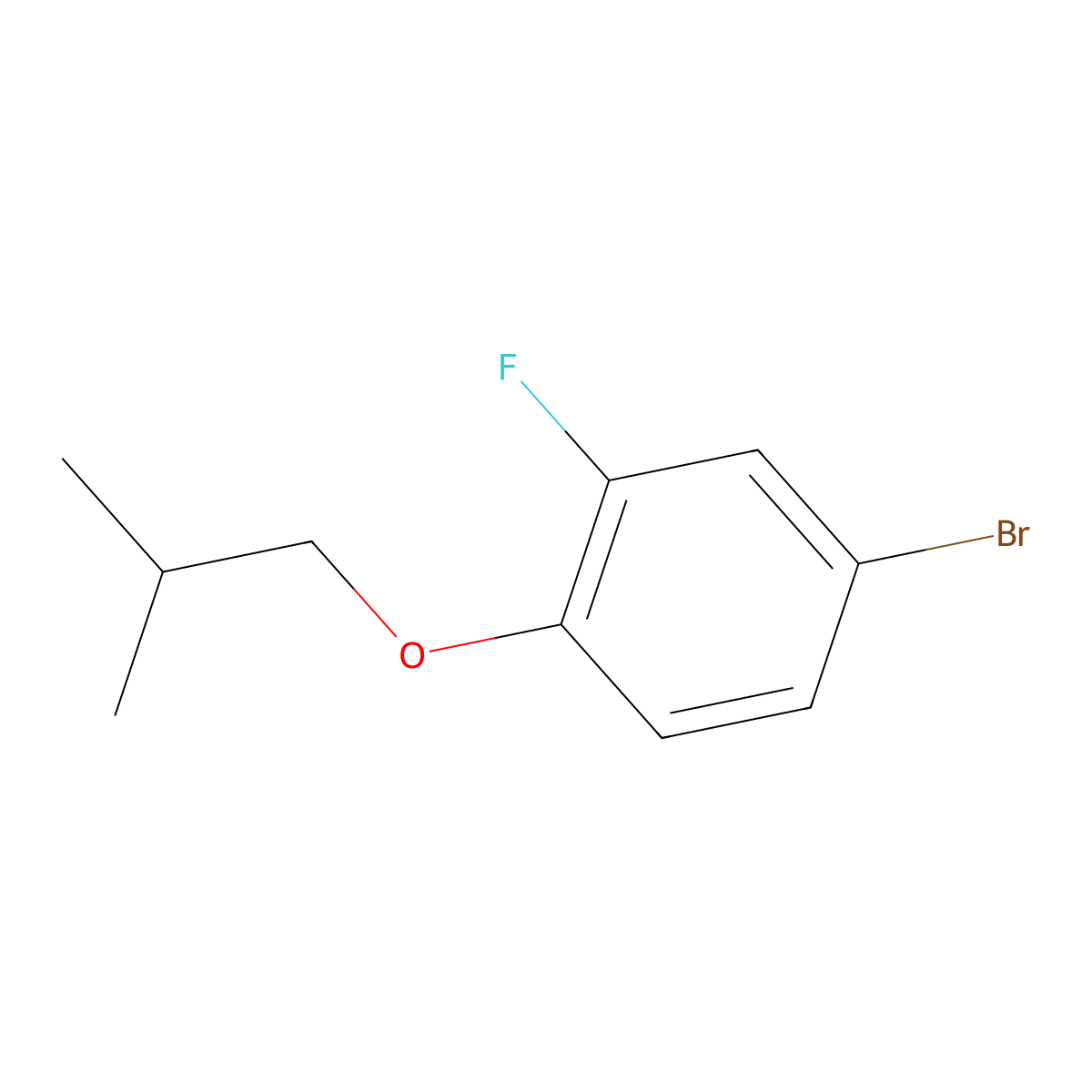 1-Bromo-4-iso-butyloxy-3-fluorobenzene molecular structure, CAS 1309932-95-3