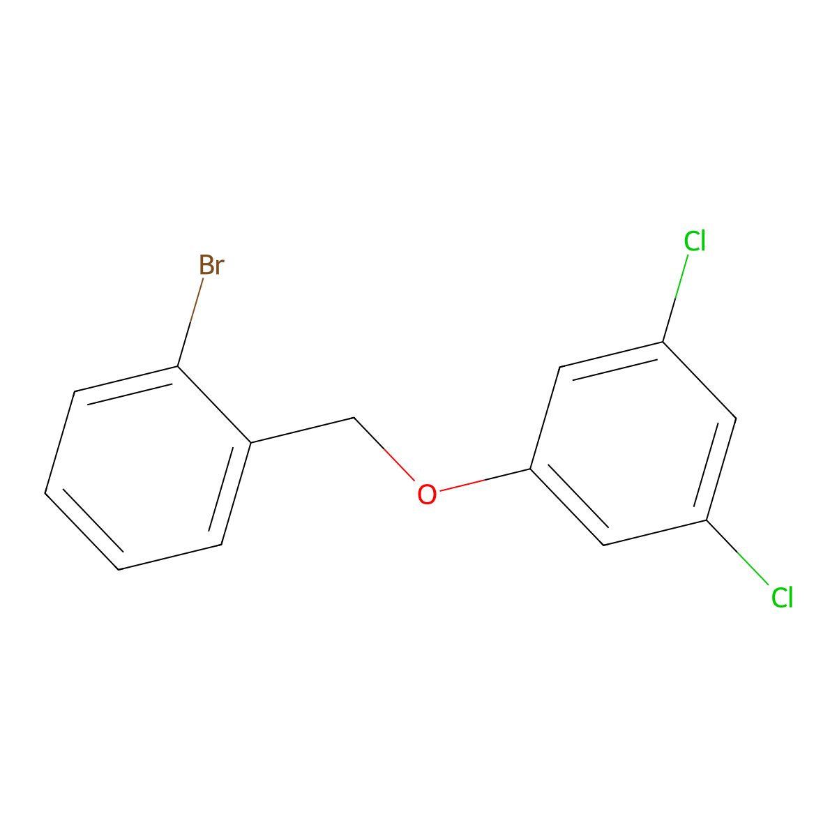2-Bromobenzyl-(3,5-dichlorophenyl)ether molecular structure, CAS 1309932-98-6