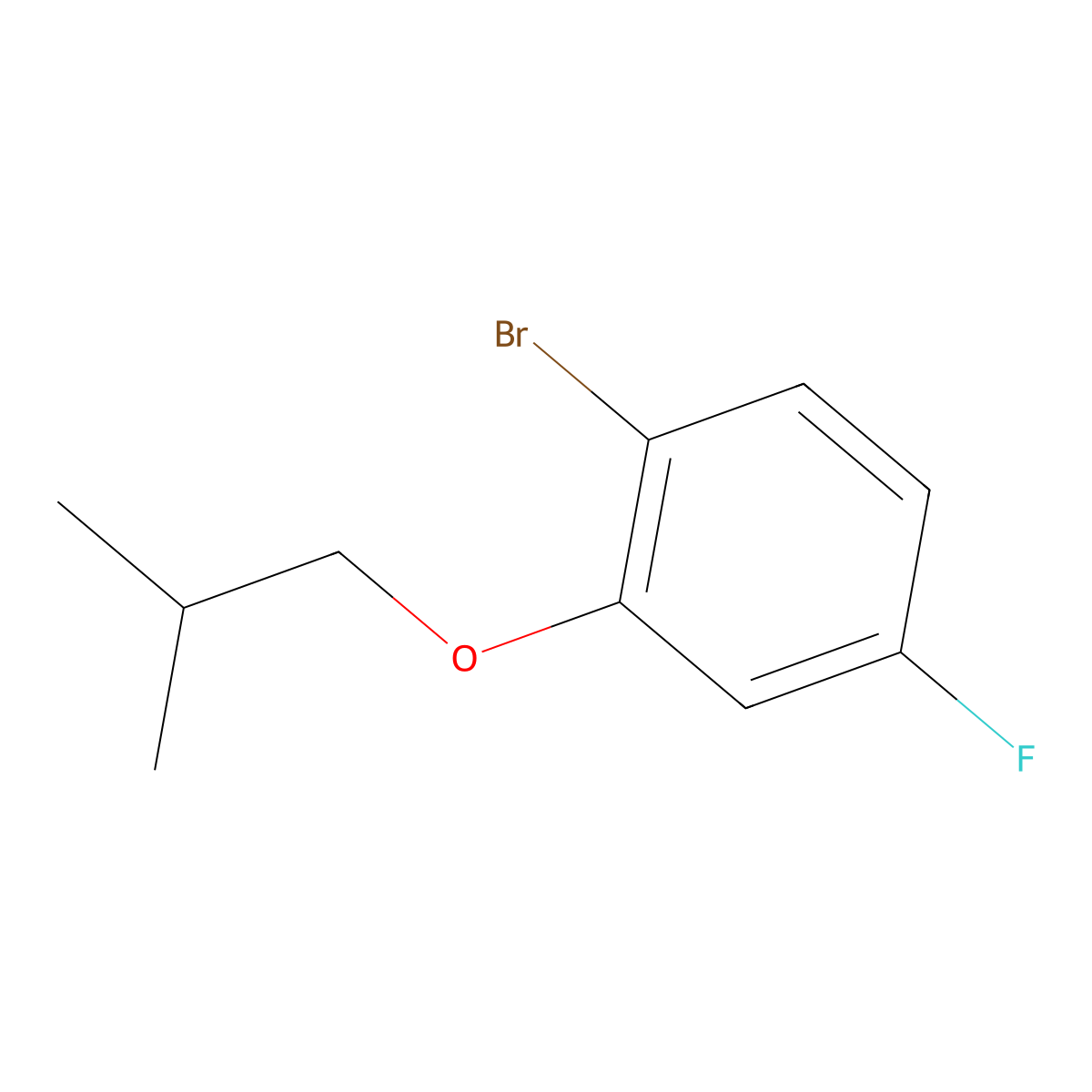 1-Bromo-2-iso-butyloxy-4-fluorobenzene molecular structure, CAS 1309933-07-0