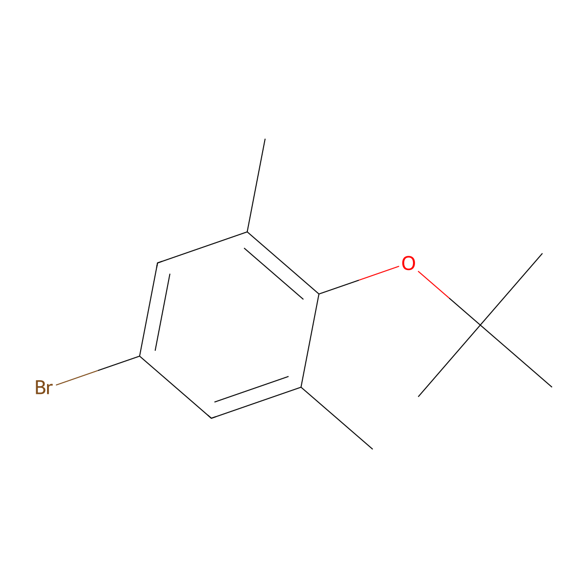 5-Bromo-2-(tert-butoxy)-1,3-dimethylbenzene molecular structure, CAS 1309933-11-6