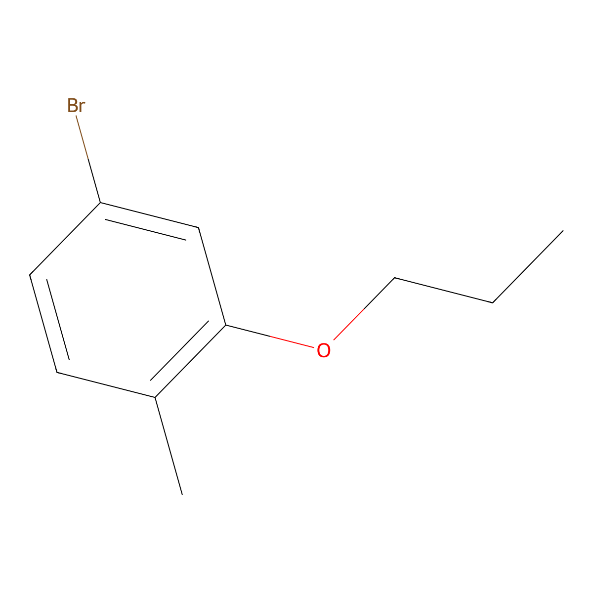 1-Bromo-4-methyl-3-n-propyloxybenzene molecular structure, CAS 1309933-17-2