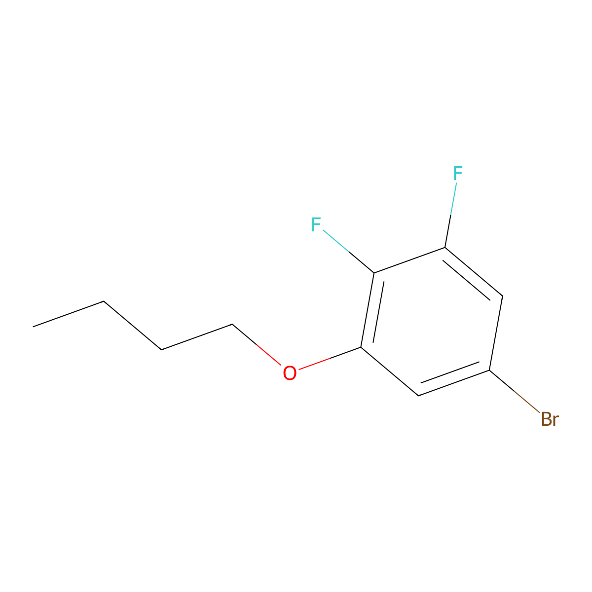 1-Bromo-3-n-butyloxy-4,5-difluorobenzene molecular structure, CAS 1309933-24-1