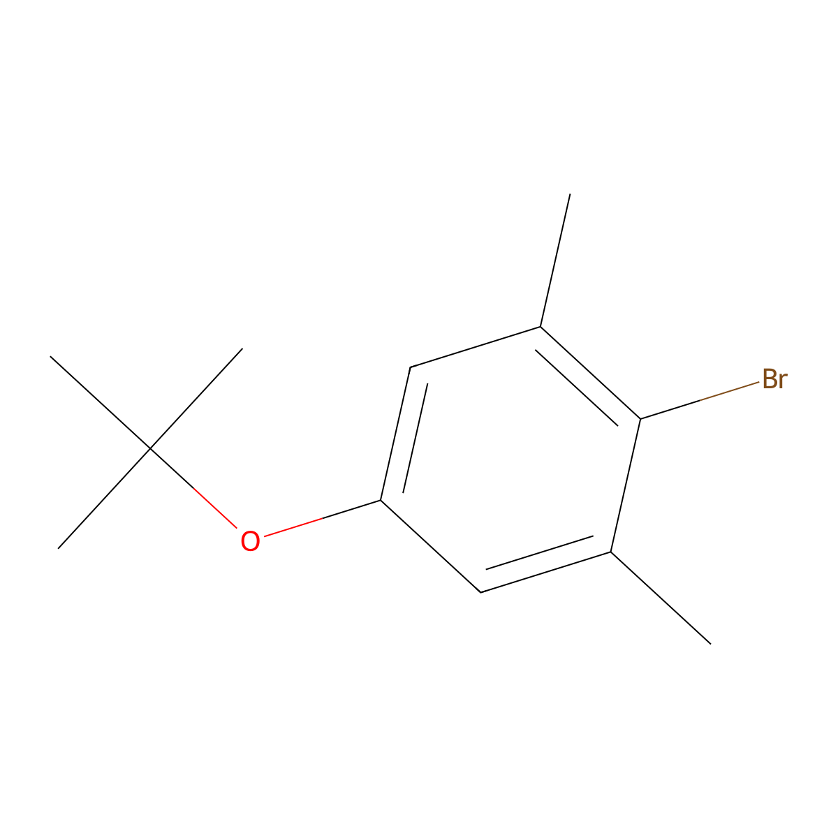 2-Bromo-5-(tert-butoxy)-1,3-dimethylbenzene molecular structure, CAS 1309933-29-6