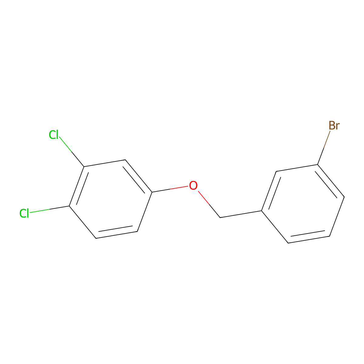 3-Bromobenzyl-(3,4-dichlorophenyl)ether molecular structure, CAS 1309933-34-3