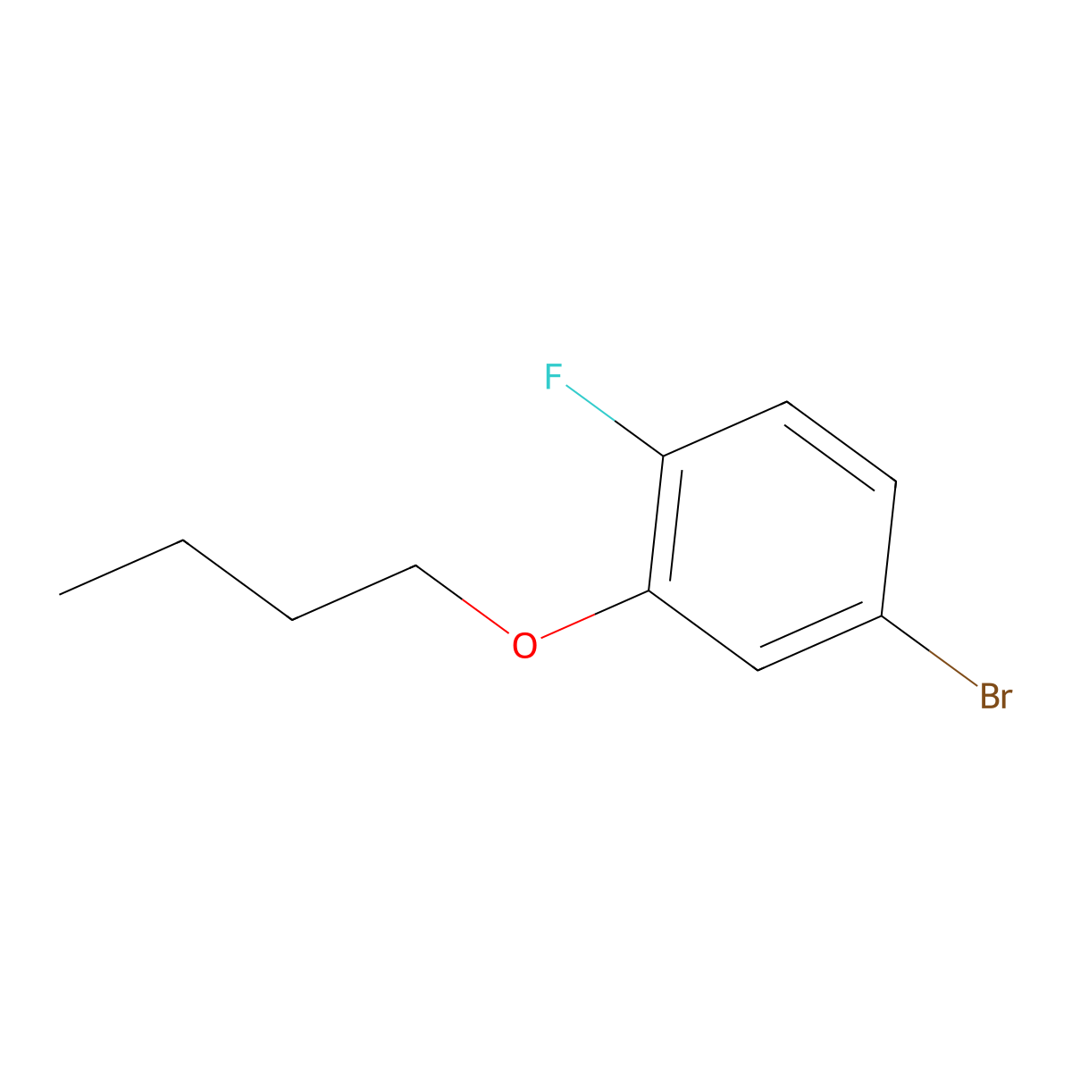 1-Bromo-3-n-butyloxy-4-fluorobenzene molecular structure, CAS 1309933-37-6