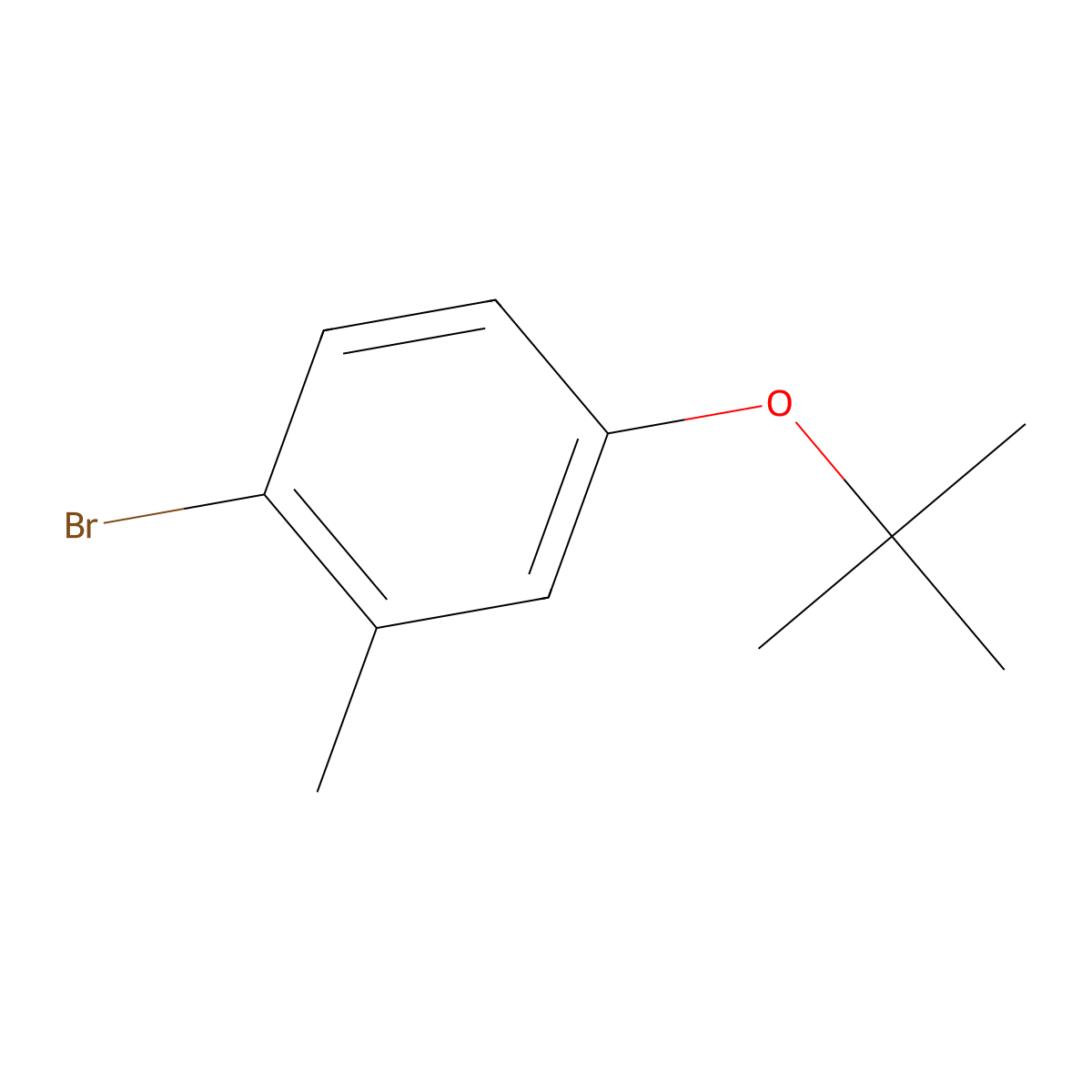 1-Bromo-4-(tert-butoxy)-2-methylbenzene molecular structure, CAS 1309933-39-8