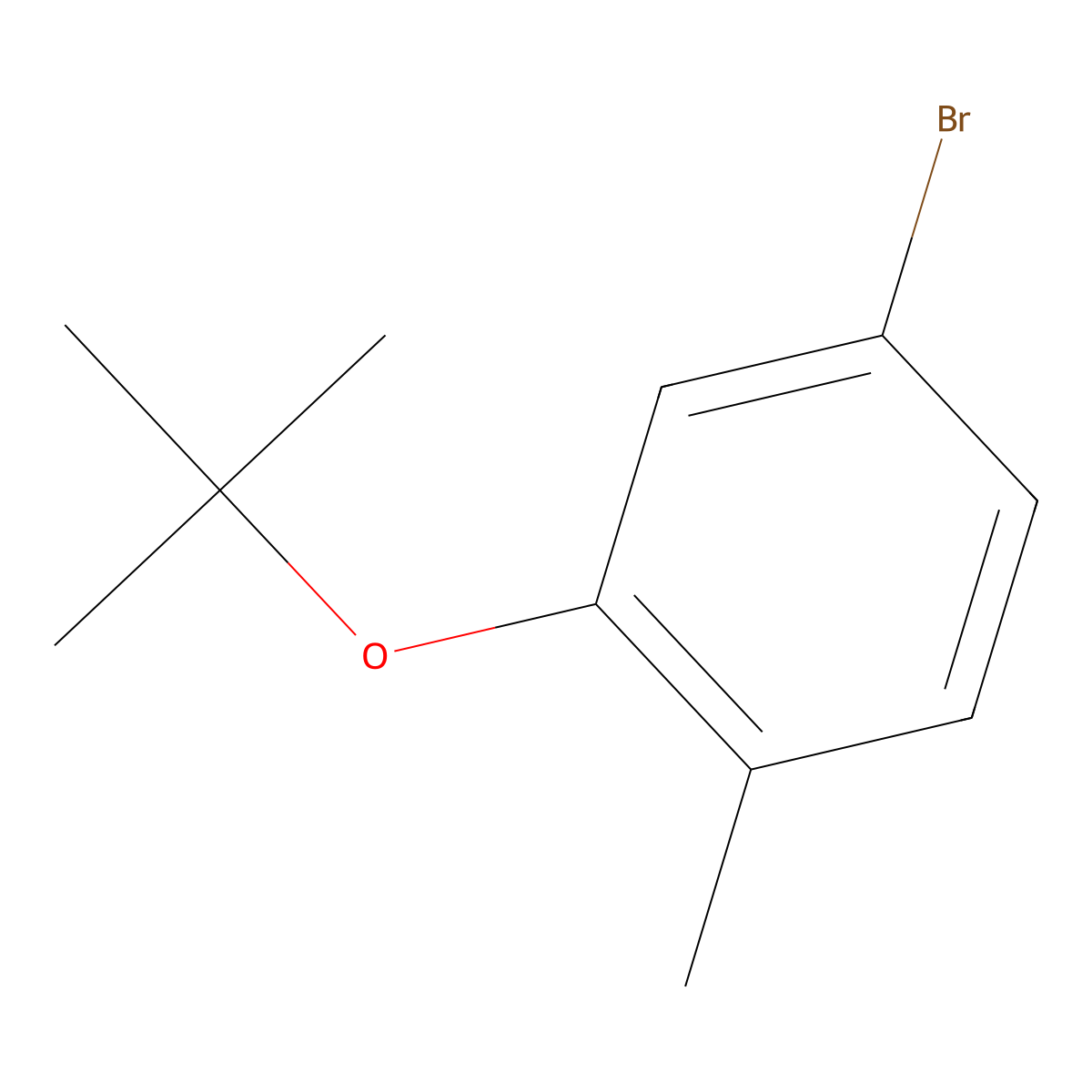 4-Bromo-2-(tert-butoxy)-1-methylbenzene molecular structure, CAS 1309933-57-0