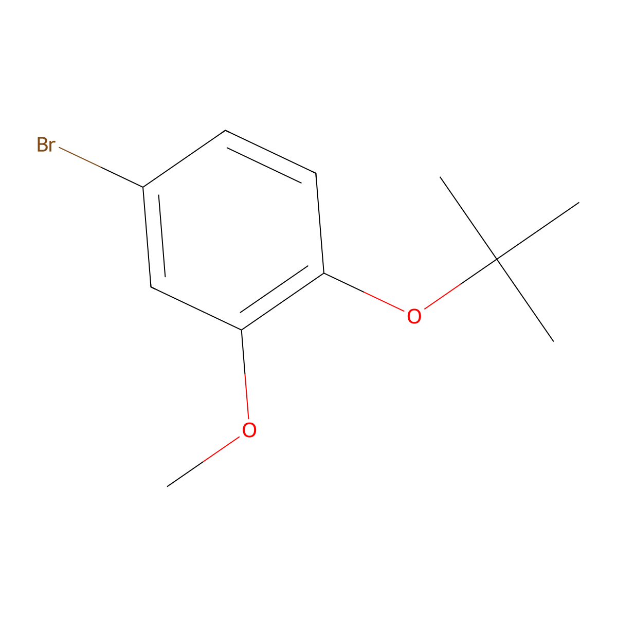 4-Bromo-1-(tert-butoxy)-2-methoxybenzene molecular structure, CAS 1309933-74-1