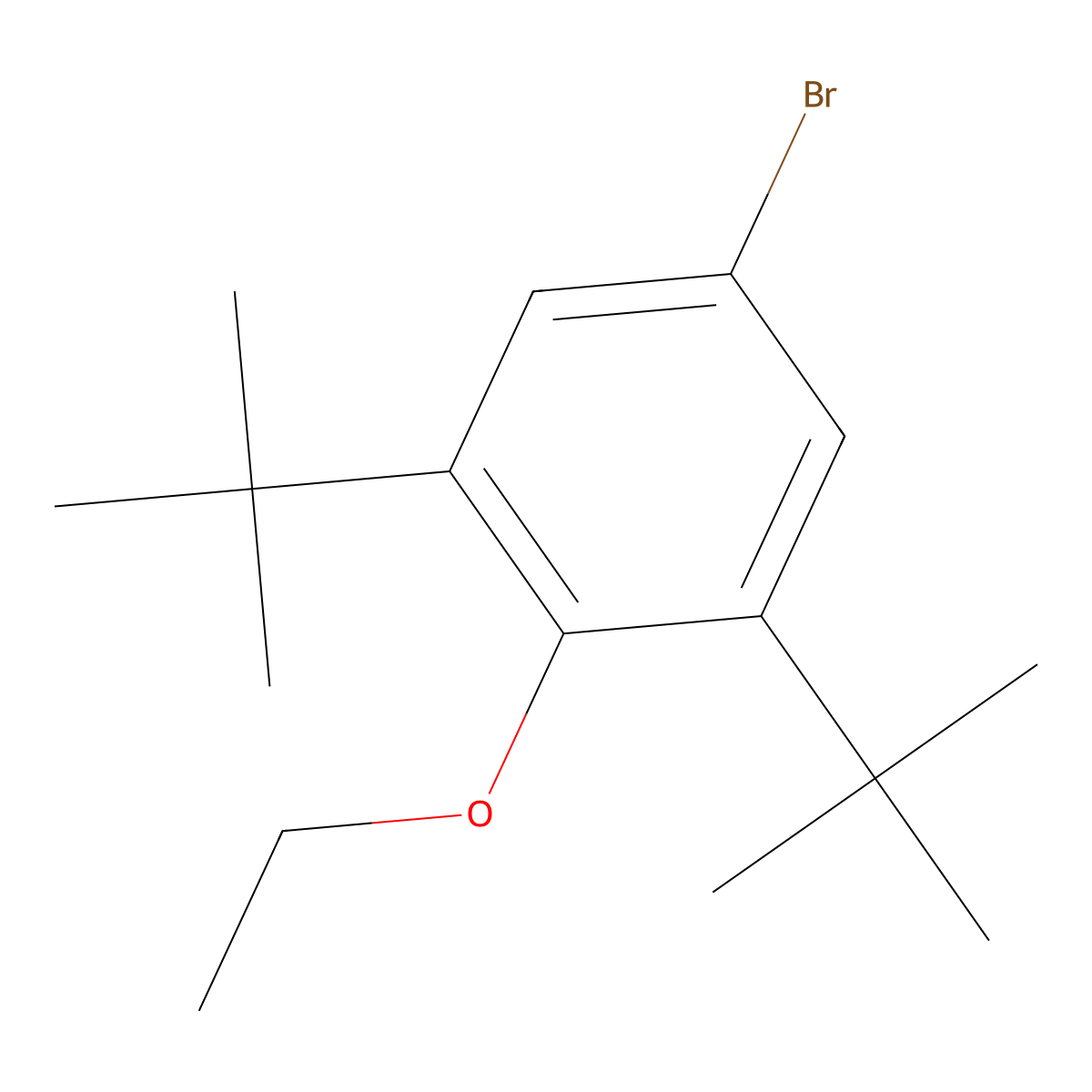 5-Bromo-1,3-di-tert-butyl-2-ethoxybenzene molecular structure, CAS 1309933-76-3