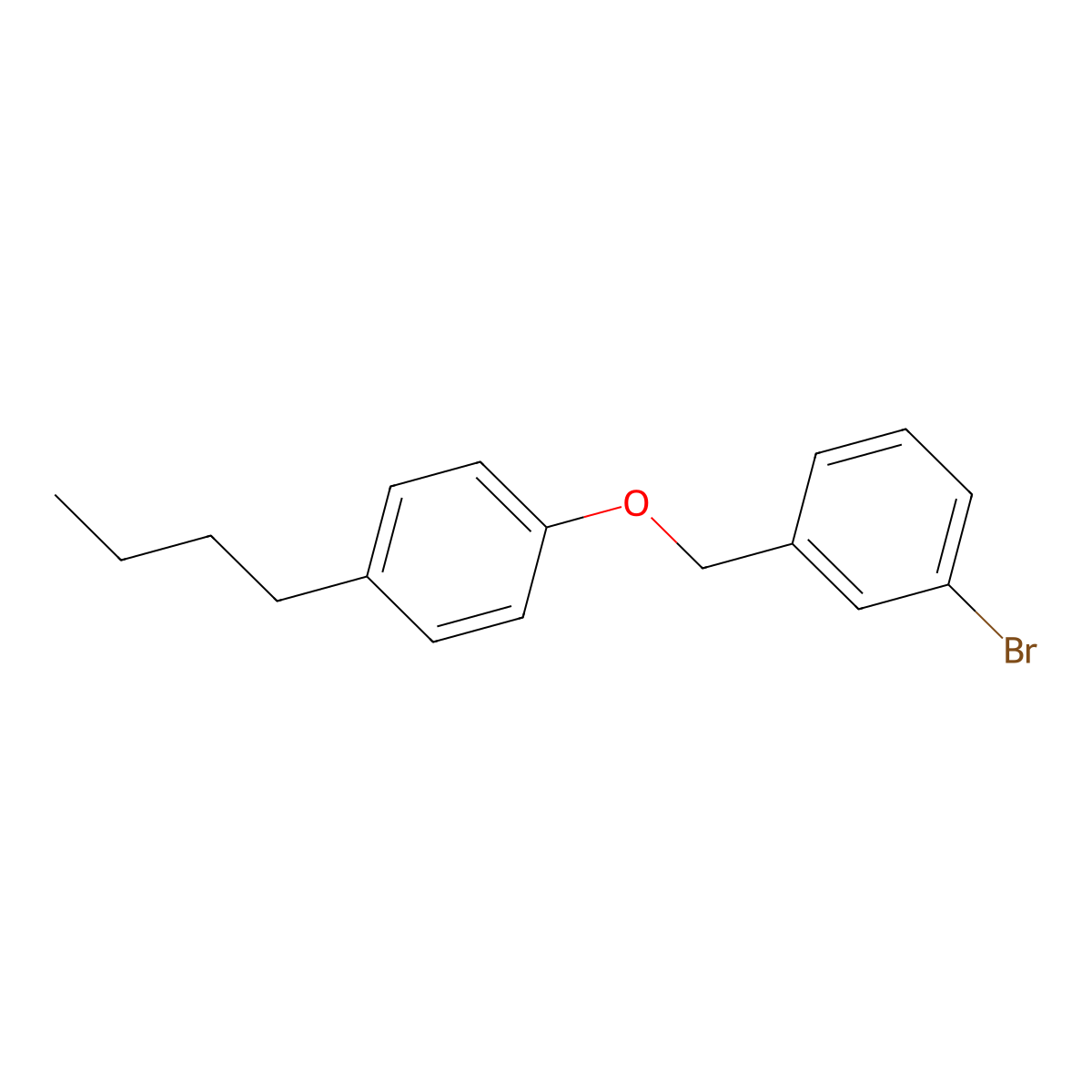 1-Bromo-3-((4-butylphenoxy)methyl)benzene molecular structure, CAS 1309933-80-9