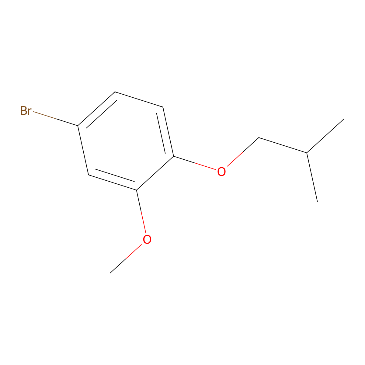 1-Bromo-4-iso-butyloxy-3-methoxybenzene molecular structure, CAS 1309933-95-6