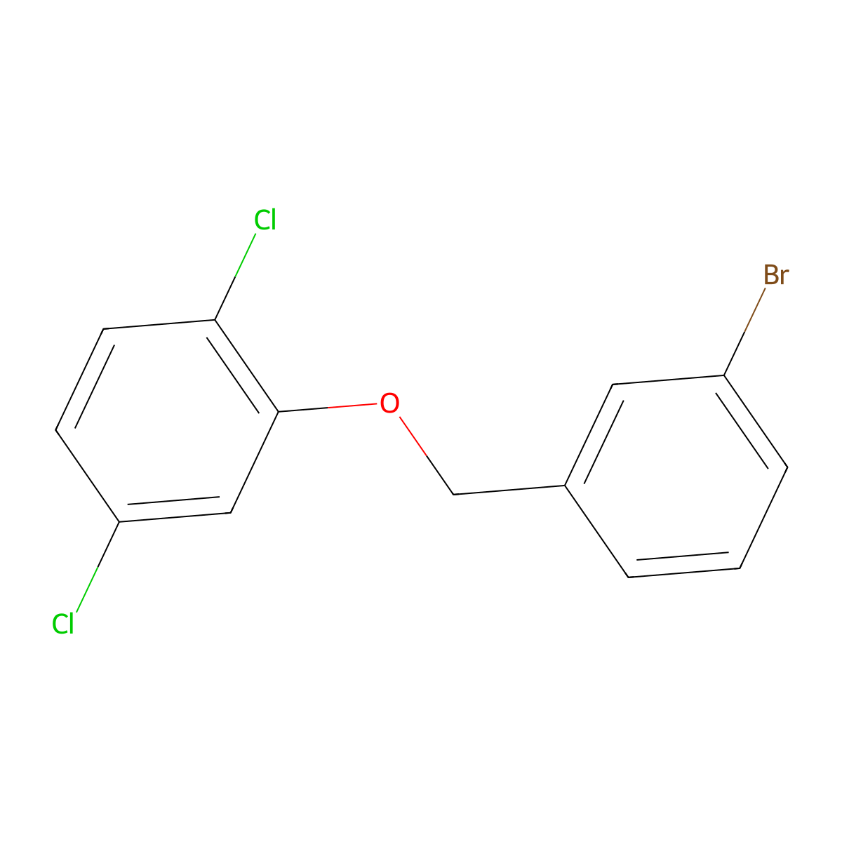 3-Bromobenzyl-(2,5-dichlorophenyl)ether molecular structure, CAS 1309934-00-6