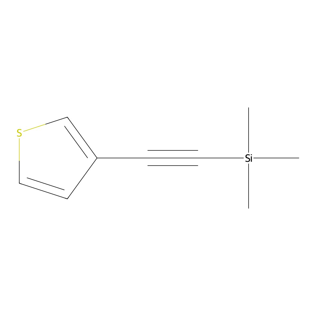 3-(Trimethylsilylethynyl)thiophene molecular structure, CAS 130995-13-0