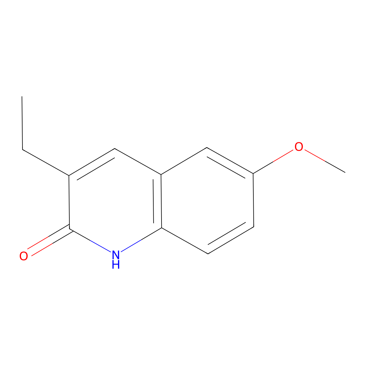 3-Ethyl-6-methoxy-1,2-dihydroquinolin-2-one molecular structure, CAS 1309976-09-7
