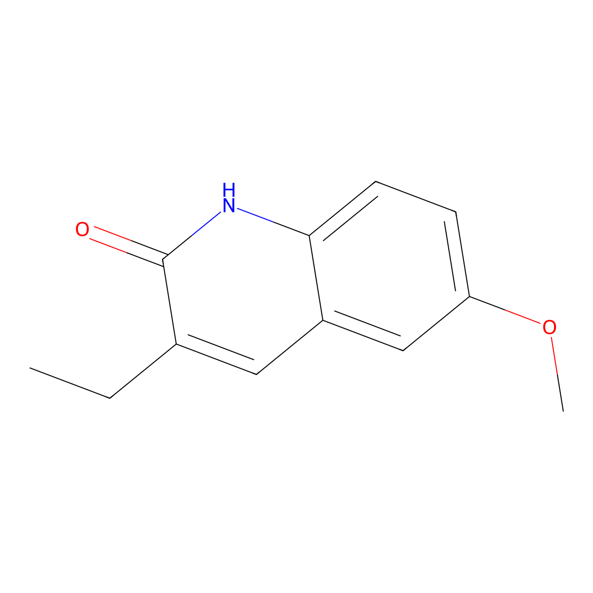 3-Ethyl-6-methoxy-1,2-dihydroquinolin-2-one molecular structure, CAS 1309976-09-7