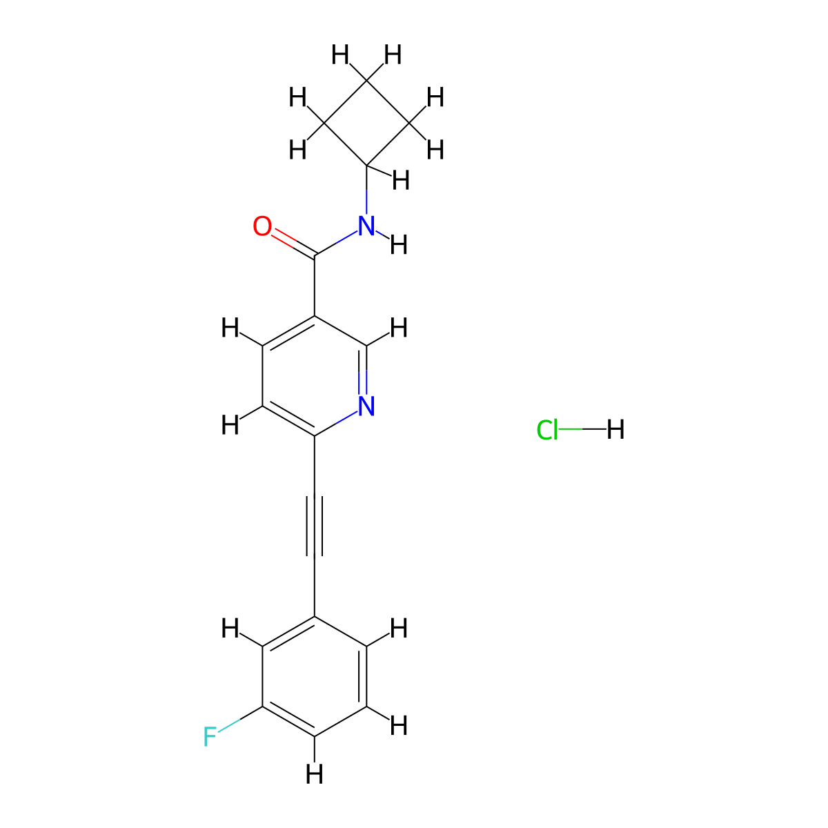 VU 0360172 hydrochloride molecular structure, CAS 1309976-62-2