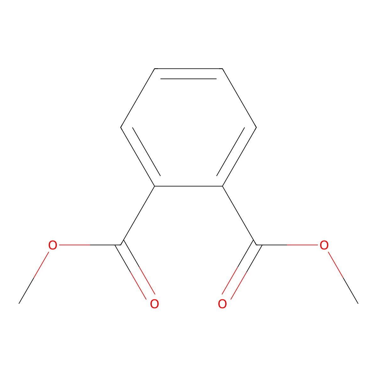 Dimethyl Phthalate molecular structure, CAS 131-11-3